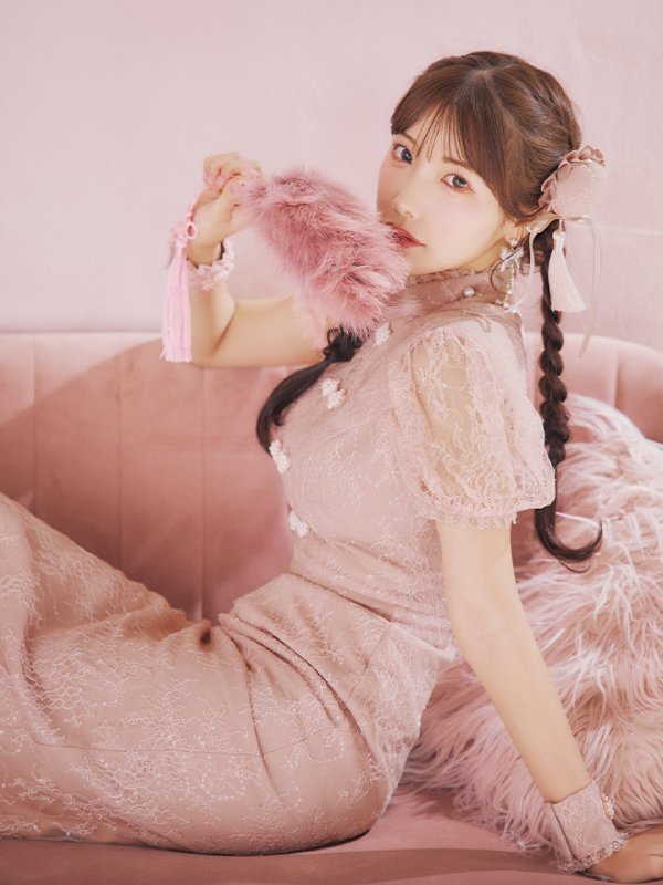 画像8: 【SALE!!】【ハロウィン】チャイナレースタイトワンピース 【コスプレ3点セット】 【S-Lサイズ/2カラー】(SE01YN)[OF01] (8)