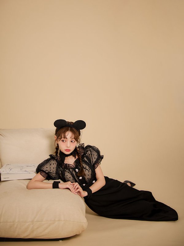 画像12: 【SALE!!】【即日発送！】【ハロウィン】マウスシアーマーメイドワンピース 【コスプレ4点セット】 【S-Lサイズ/1カラー】[HC03] (12)