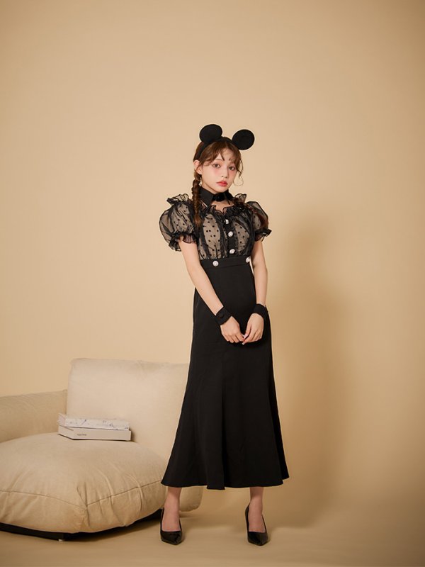 画像5: 【SALE!!】【即日発送！】【ハロウィン】マウスシアーマーメイドワンピース 【コスプレ4点セット】 【S-Lサイズ/1カラー】[HC03] (5)