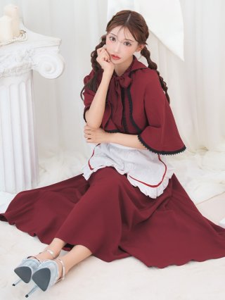 即日発送】【ハロウィン】赤ずきん×狼コスプレ【コスプレ5点