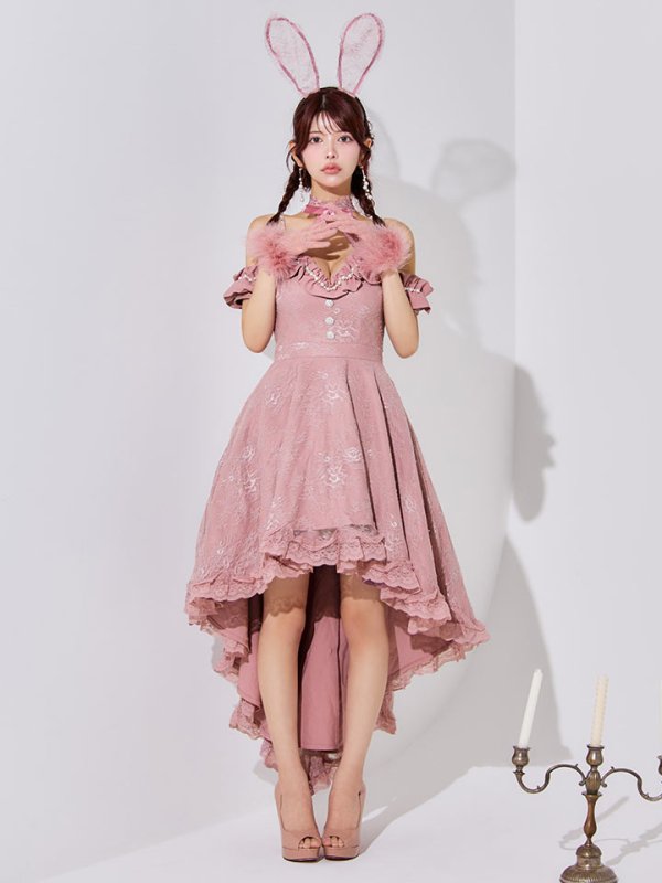 画像22: 【SALE!!】【即日発送！】【ハロウィン】 バニーショートインロングワンピース 【コスプレ5点セット】【XS-XLサイズ/2カラー】[HC03] (22)