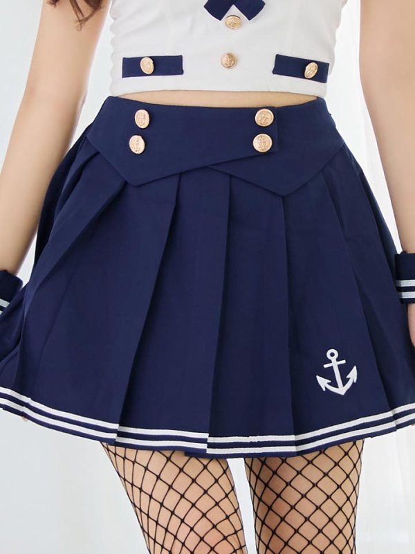 画像20: 【SALE!!】【即日発送！】【ハロウィン】マリン/水兵セットアップ 【コスプレ6点セット】【XS-Lサイズ/1カラー】[HC03] (20)