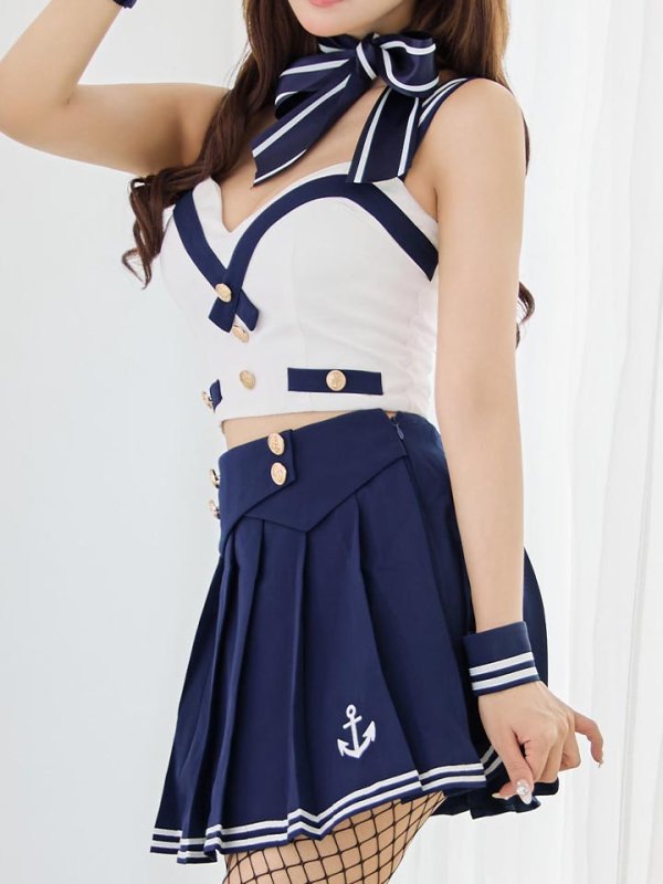 画像21: 【SALE!!】【即日発送！】【ハロウィン】マリン/水兵セットアップ 【コスプレ6点セット】【XS-Lサイズ/1カラー】[HC03] (21)