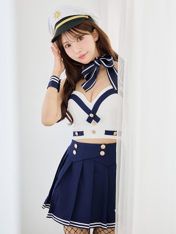 画像5: 【SALE!!】【即日発送！】【ハロウィン】マリン/水兵セットアップ 【コスプレ6点セット】【XS-Lサイズ/1カラー】[HC03] (5)