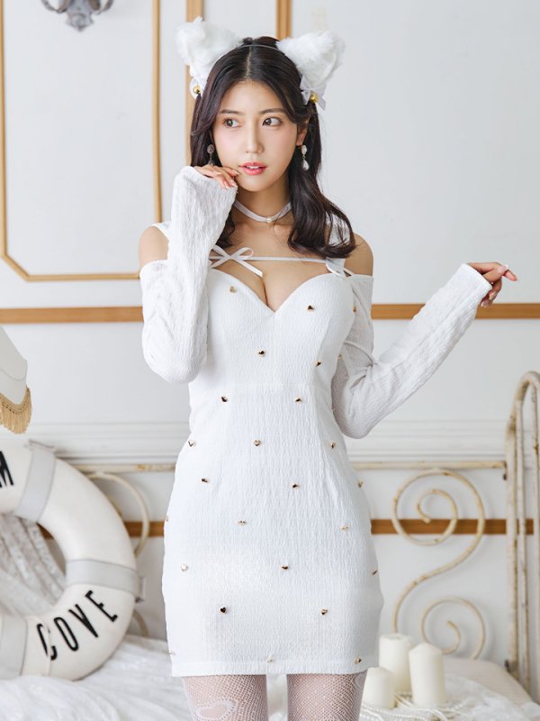 画像23: 【即日発送！】【ハロウィン】 黒猫ワンピース 【コスプレ4点セット】 【XS-XLサイズ/２カラー】[OF04] (23)