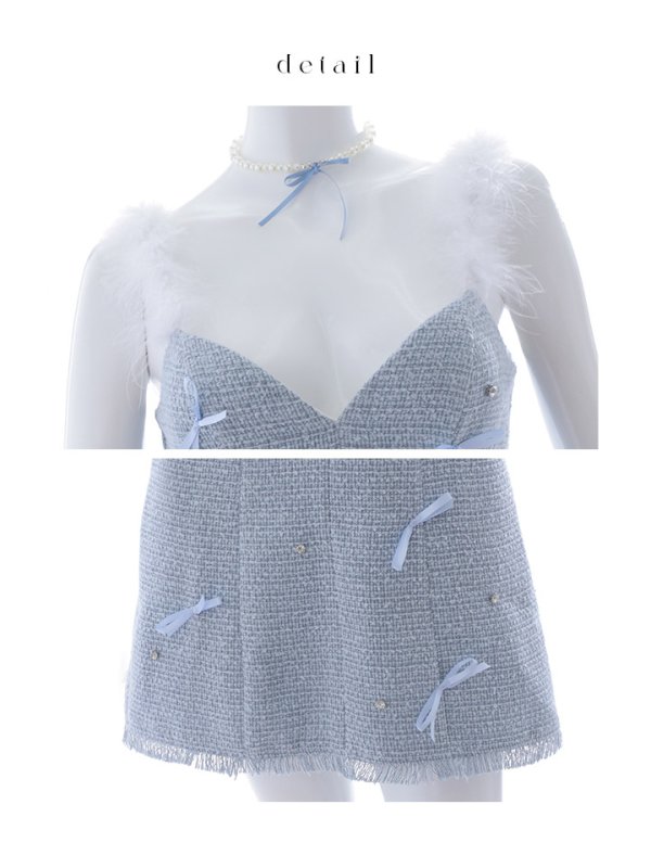 画像21: 【SALE!!】【即日発送！】【ハロウィン】猫リボンツイードワンピース 【コスプレ5点セット】 【XS-XLサイズ/2カラー】[OF01] (21)