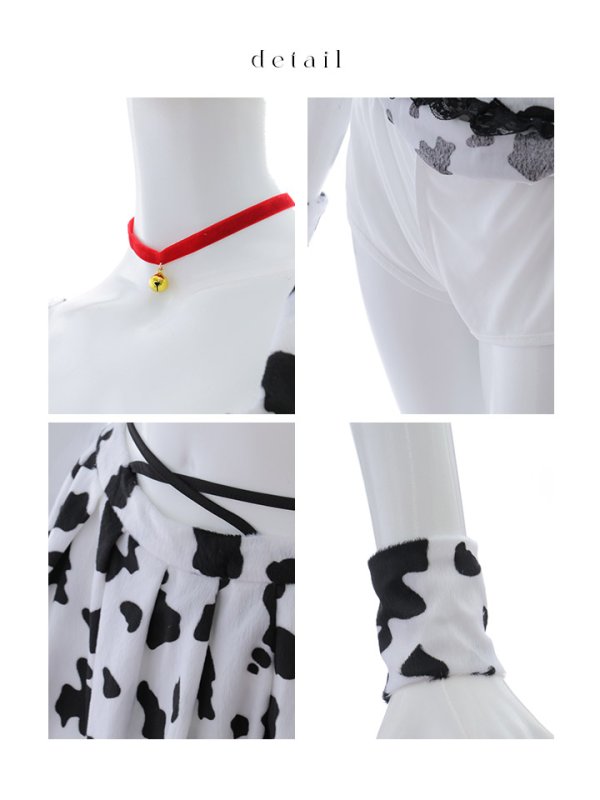 画像16: 【SALE!!】【即日発送！】【ハロウィン】カウスカートセットアップ 【コスプレ6点セット】【XS-Lサイズ/1カラー】[OF01] (16)