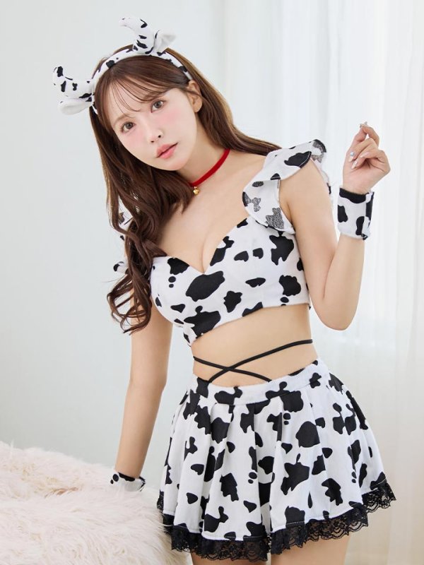 画像17: 【SALE!!】【即日発送！】【ハロウィン】カウスカートセットアップ 【コスプレ6点セット】【XS-Lサイズ/1カラー】[HC03] (17)