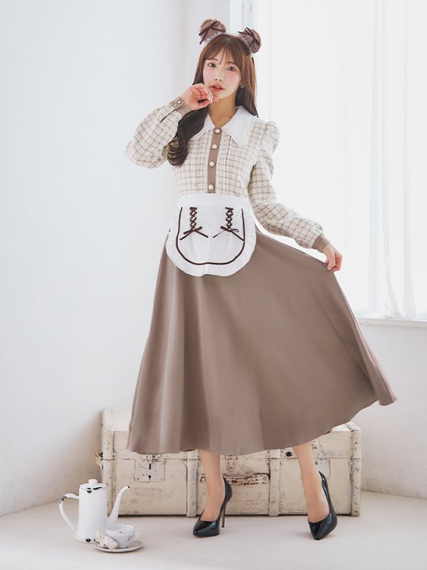 画像4: 【SALE!!】【即日発送！】【ハロウィン】ベアメイドワンピース 【コスプレ4点セット】 【S-XLサイズ/1カラー】[OF01] (4)