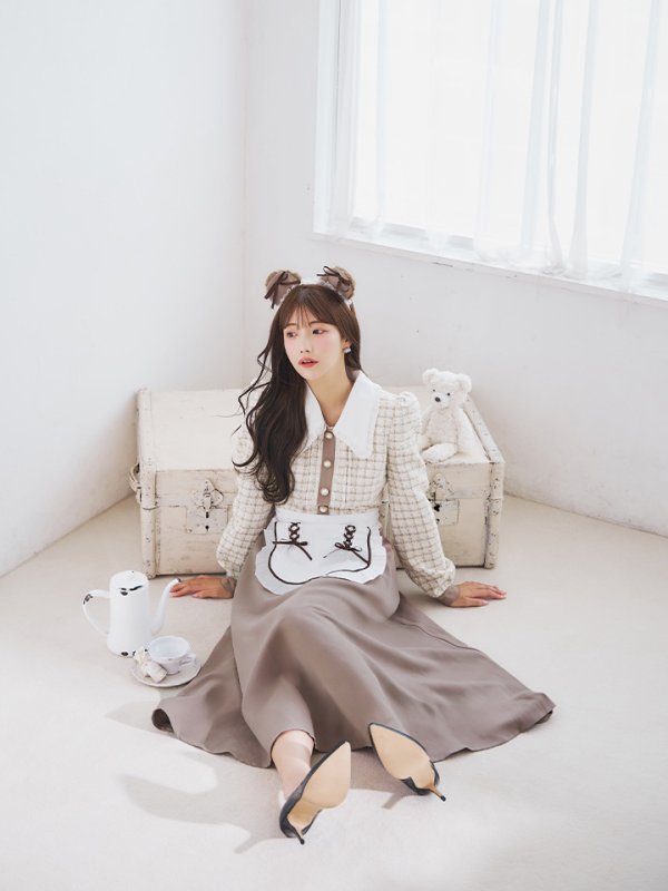 画像6: 【SALE!!】【即日発送！】【ハロウィン】ベアメイドワンピース 【コスプレ4点セット】 【S-XLサイズ/1カラー】[OF01] (6)