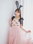 画像10: 【即日発送！】【ハロウィン】バニーリボンチュールワンピース 【コスプレ4点セット】 【S-Lサイズ/1カラー】[YMT] (10)