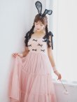 画像11: 【即日発送！】【ハロウィン】バニーリボンチュールワンピース 【コスプレ4点セット】 【S-Lサイズ/1カラー】[YMT] (11)