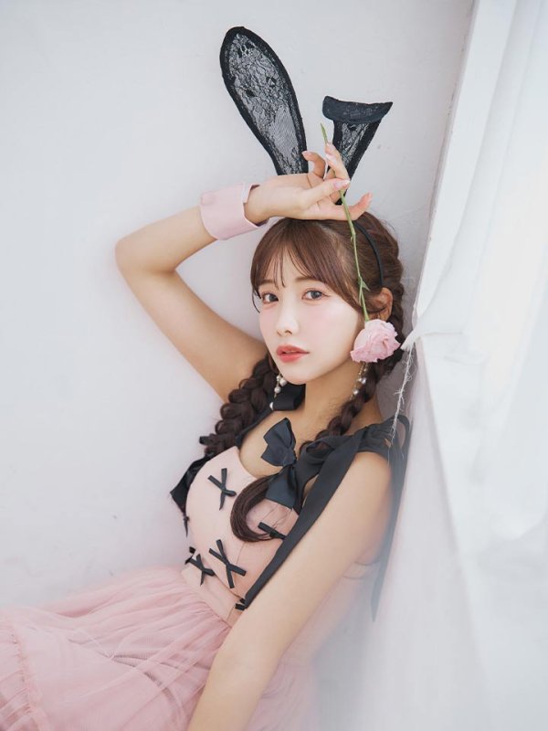 画像15: 【即日発送！】【ハロウィン】バニーリボンチュールワンピース 【コスプレ4点セット】 【S-Lサイズ/1カラー】[YMT] (15)