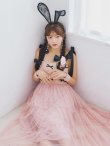 画像18: 【即日発送！】【ハロウィン】バニーリボンチュールワンピース 【コスプレ4点セット】 【S-Lサイズ/1カラー】[YMT] (18)