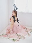 画像6: 【即日発送！】【ハロウィン】バニーリボンチュールワンピース 【コスプレ4点セット】 【S-Lサイズ/1カラー】[YMT] (6)