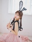 画像8: 【即日発送！】【ハロウィン】バニーリボンチュールワンピース 【コスプレ4点セット】 【S-Lサイズ/1カラー】[YMT] (8)