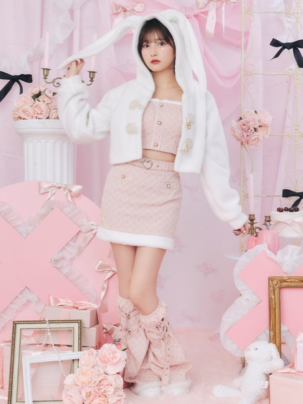 画像2: 【SALE!!】【即日発送！】【ハロウィン】ホワイトパピーセットアップ 【コスプレ6点セット】[OF01] (2)