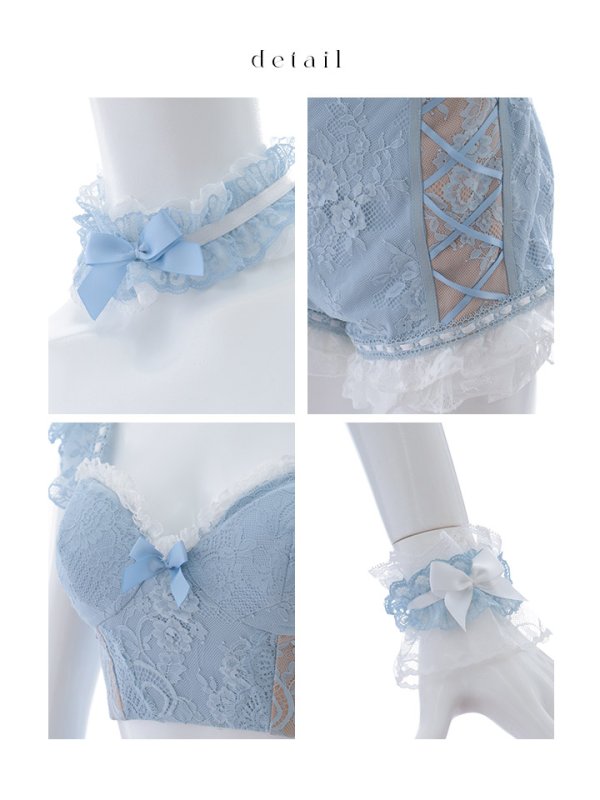 画像26: 【SALE!!】【即日発送！】【ハロウィン】 総レースバニーフリルセットアップ【コスプレ7点セット】【XS-Lサイズ/3カラー】[OF04] (26)