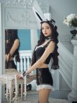 画像11: 【即日発送！】【ハロウィン】 総レースバニーフリルセットアップ【コスプレ7点セット】【XS-Lサイズ/3カラー】[YMT] (11)