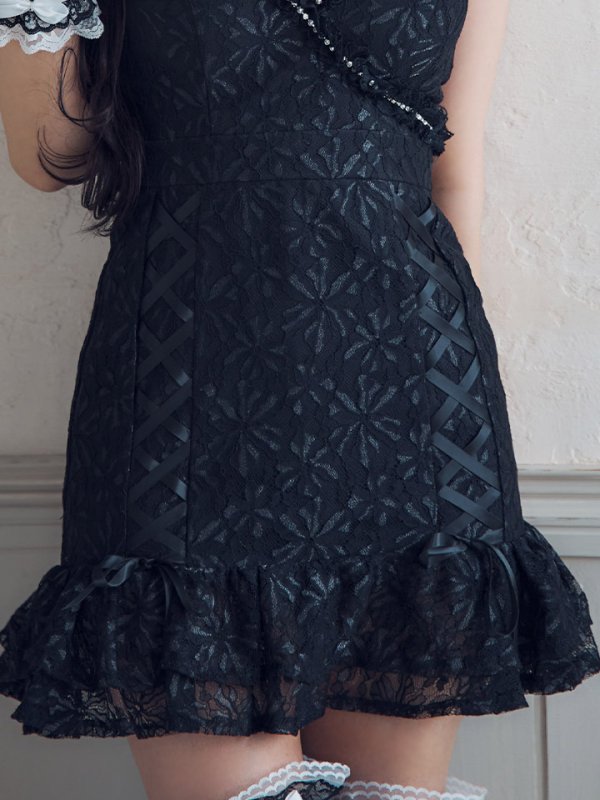 画像16: 【SALE!!】【即日発送！】【ハロウィン】 総レースバニーミニマーメイドワンピ【コスプレ6点セット】【XS-Lサイズ/3カラー】[OF04] (16)