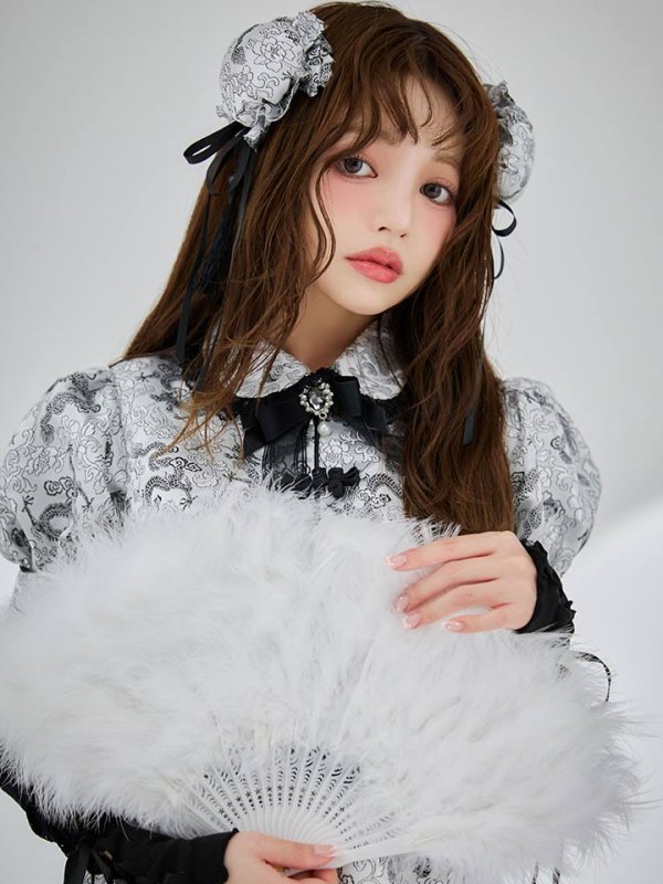 画像17: 【ハロウィン】アームウォーマー付きフレアスカートチャイナ 【コスプレ5点セット】 【S-XLサイズ/4カラー】[HC03] (17)