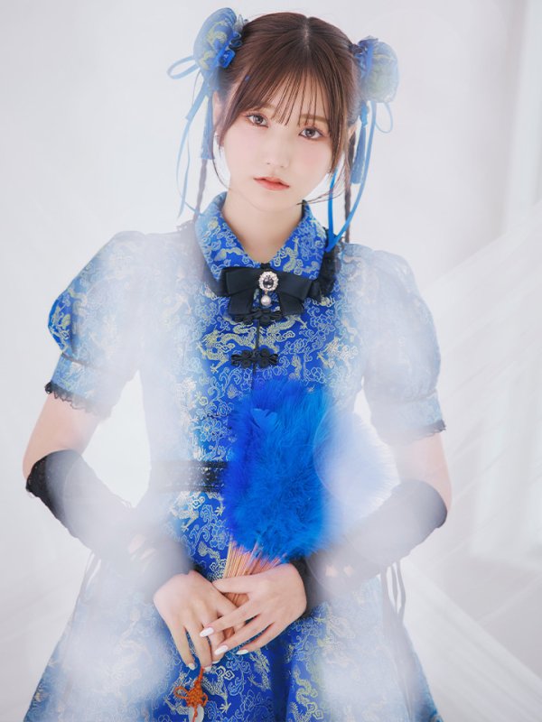 画像18: 【即日発送！】【ハロウィン】アームウォーマー付きフレアスカートチャイナ 【コスプレ5点セット】 【S-XLサイズ/２カラー】(SE01YN)[OF04] (18)