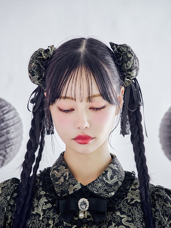 画像12: 【即日発送！】【ハロウィン】アームウォーマー付きフレアスカートチャイナ 【コスプレ5点セット】 【S-XLサイズ/２カラー】(SE01YN)[OF04] (12)