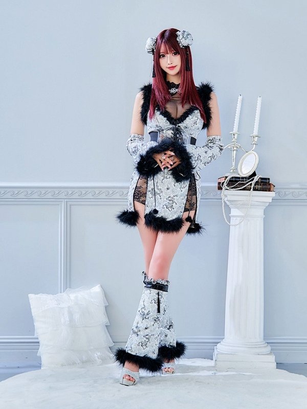 画像12: 【即日発送】【ハロウィン】【桜咲乃愛コラボ】チャイナオールインワン【コスプレ6点セット】【XS-Lサイズ/1カラー】(SE01YN)[OF01] (12)