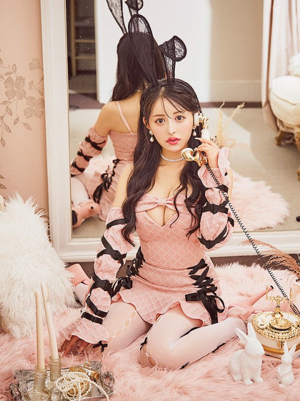 画像6: 【SALE!!】【即日発送！】【ハロウィン】アームカバー付きリボンセットアップ 【コスプレ7点セット】【S-Mサイズ/2カラー】[HC03] (6)