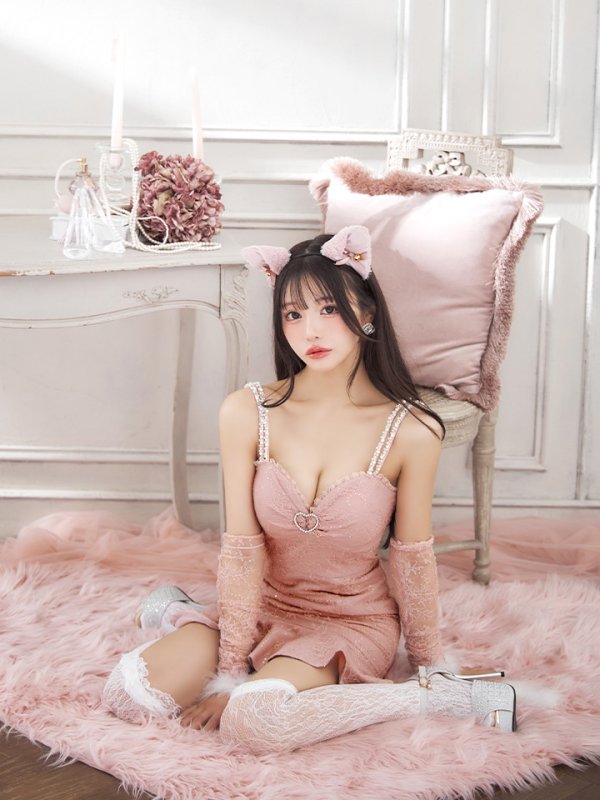 画像12: 【SALE!!】【即日発送！】【ハロウィン】 アームウォーマー付きワンピキャット 【コスプレ4点セット】 【XS-Mサイズ/1カラー】[OF01] (12)