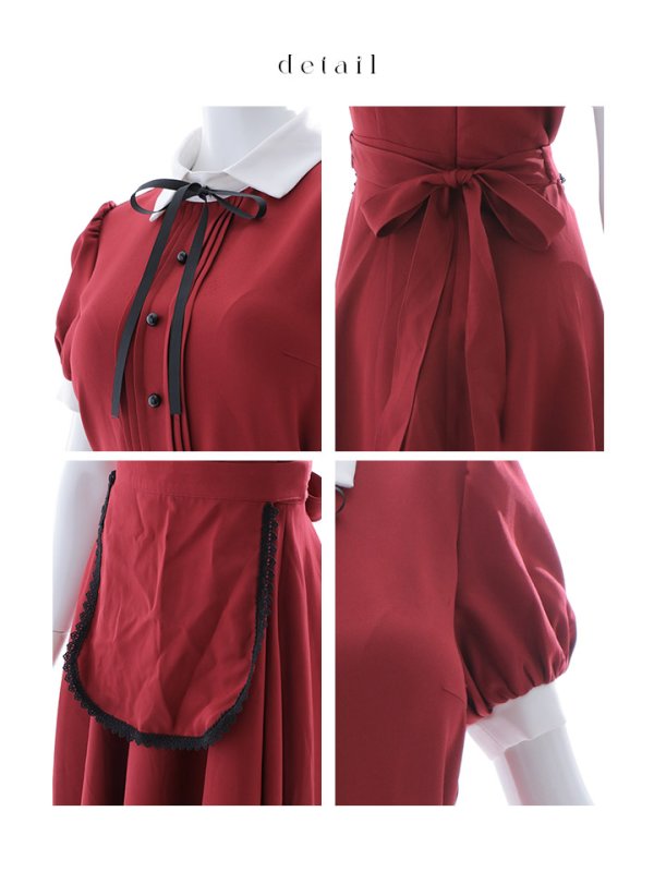 画像42: 【SALE!!】【ハロウィン】クラシカル洋館メイド 【コスプレ3点セット】 【S-XLサイズ/1カラー】[OF01] (42)