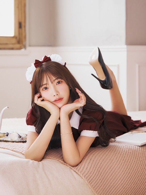 画像2: 【SALE!!】【ハロウィン】クラシカル洋館メイド 【コスプレ3点セット】 【S-XLサイズ/1カラー】[OF01] (2)