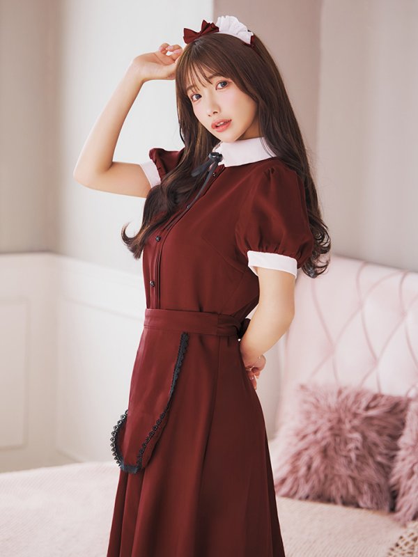 画像15: 【SALE!!】【ハロウィン】クラシカル洋館メイド 【コスプレ3点セット】 【S-XLサイズ/1カラー】[OF01] (15)