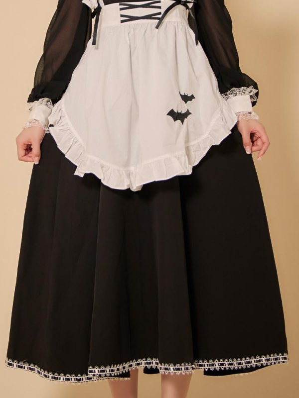 画像19: 【SALE!!】【即日発送】【ハロウィン】クラシックメイドロングワンピース【コスプレ3点セット】【S-XLサイズ/1カラー】[HC03] (19)