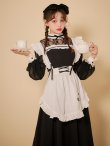 画像8: 【SALE!!】【即日発送】【ハロウィン】クラシックメイドロングワンピース【コスプレ3点セット】【S-XLサイズ/1カラー】[HC03] (8)