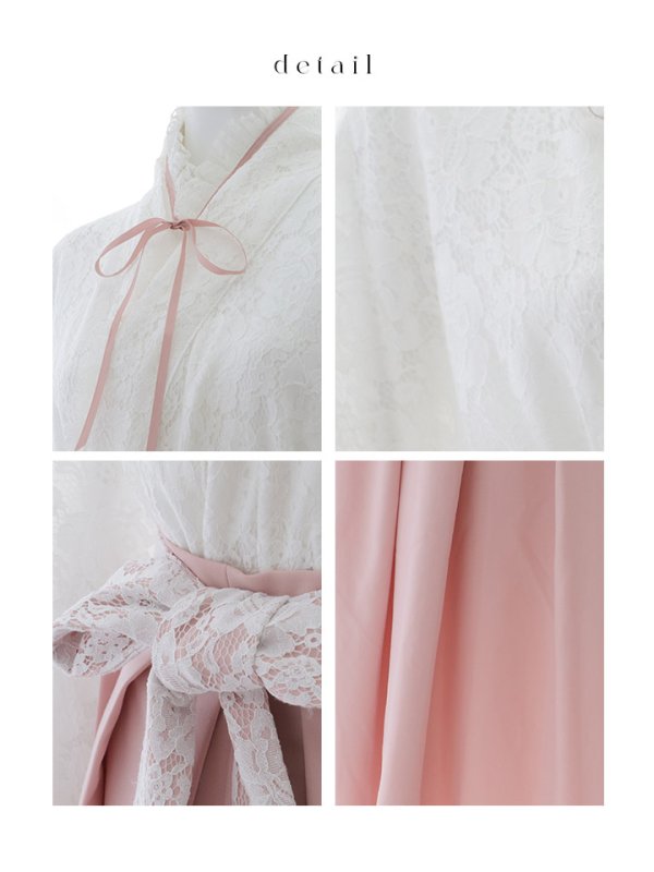 画像27: 【即日発送！】【ハロウィン】猫巫女レース袴 【コスプレ5点セット】 【FREEサイズ/2カラー】[OF01-OMN] (27)