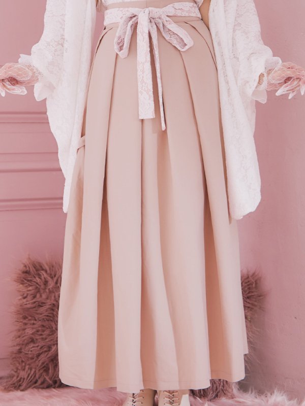 画像16: 【即日発送！】【ハロウィン】猫巫女レース袴 【コスプレ5点セット】 【FREEサイズ/2カラー】[OF01-OMN] (16)