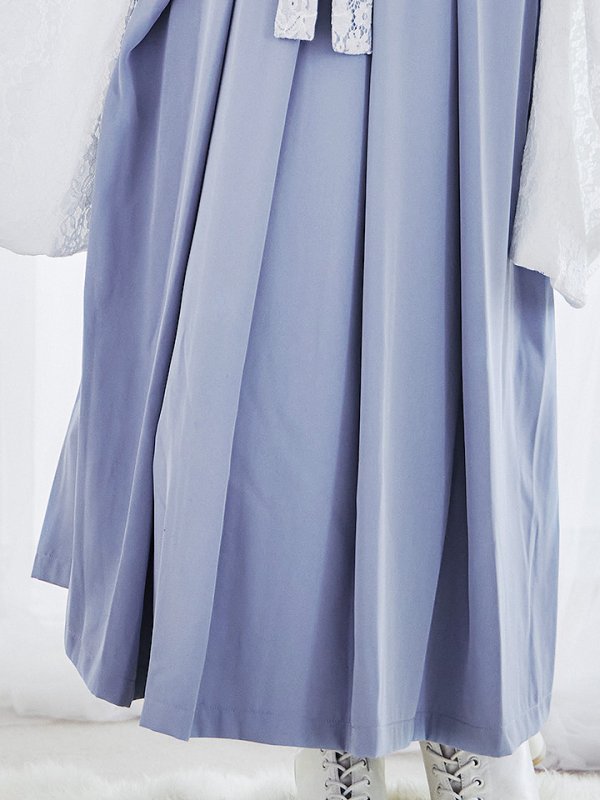 画像21: 【即日発送！】【ハロウィン】猫巫女レース袴 【コスプレ5点セット】 【FREEサイズ/2カラー】[OF01-OMN] (21)