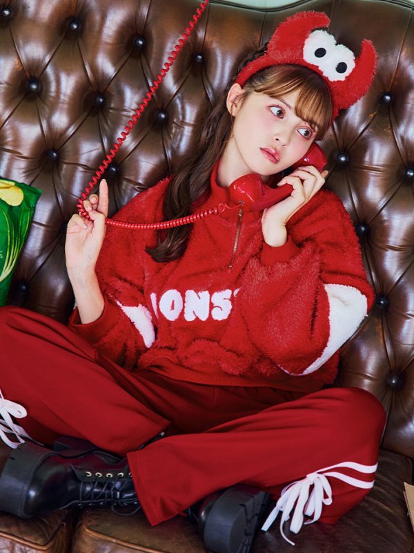 画像11: 【SALE!!】【即日発送！】【ハロウィン】モンスターハーフジップセット 【コスプレ3点セット】 【S-XLサイズ/1カラー】[OF01] (11)