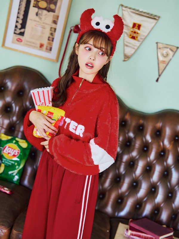 画像16: 【SALE!!】【即日発送！】【ハロウィン】モンスターハーフジップセット 【コスプレ3点セット】 【S-XLサイズ/1カラー】[OF01] (16)