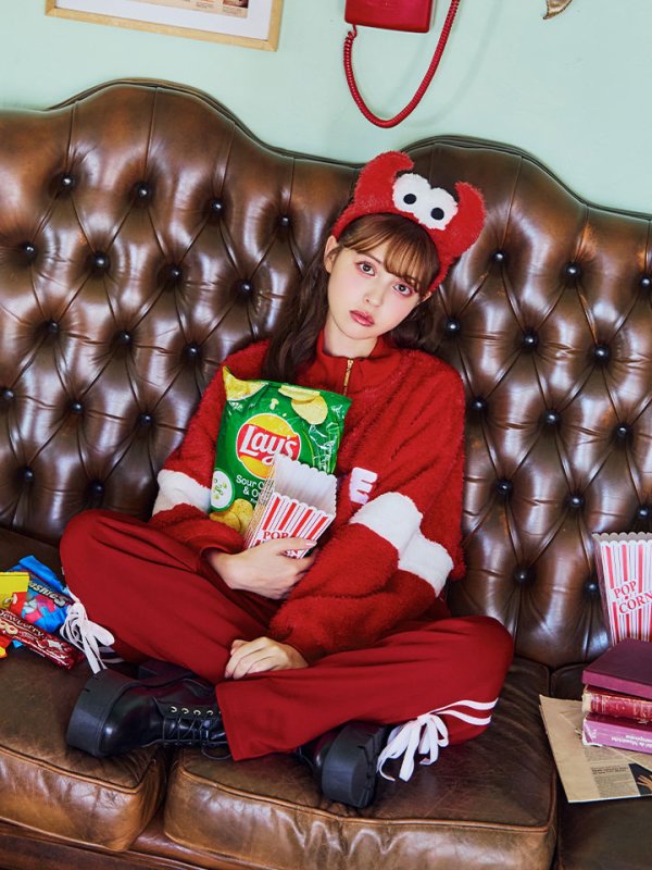 画像3: 【SALE!!】【即日発送！】【ハロウィン】モンスターハーフジップセット 【コスプレ3点セット】 【S-XLサイズ/1カラー】[OF01] (3)