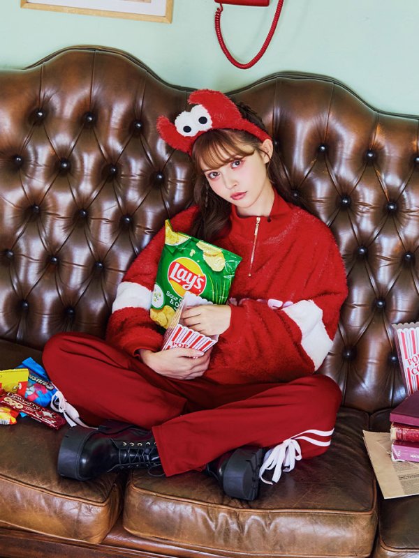 画像6: 【SALE!!】【即日発送！】【ハロウィン】モンスターハーフジップセット 【コスプレ3点セット】 【S-XLサイズ/1カラー】[OF01] (6)