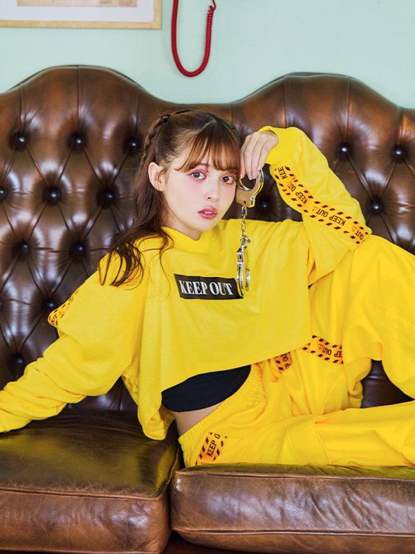 画像11: 【SALE!!】【即日発送！】【ハロウィン】KEEPOUT長袖Tシャツセット 【コスプレ3点セット】【S-XLサイズ/1カラー】[OF01] (11)