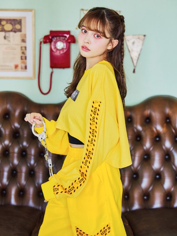 画像17: 【SALE!!】【即日発送！】【ハロウィン】KEEPOUT長袖Tシャツセット 【コスプレ3点セット】【S-XLサイズ/1カラー】[OF01] (17)