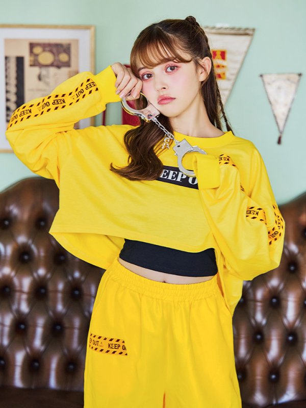 画像2: 【SALE!!】【即日発送！】【ハロウィン】KEEPOUT長袖Tシャツセット 【コスプレ3点セット】【S-XLサイズ/1カラー】[OF01] (2)