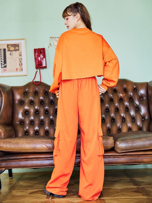 画像19: 【SALE!!】【即日発送！】【ハロウィン】オレンジ囚人長袖Tシャツセット 【コスプレ3点セット】【S-XLサイズ/1カラー】[OF01] (19)