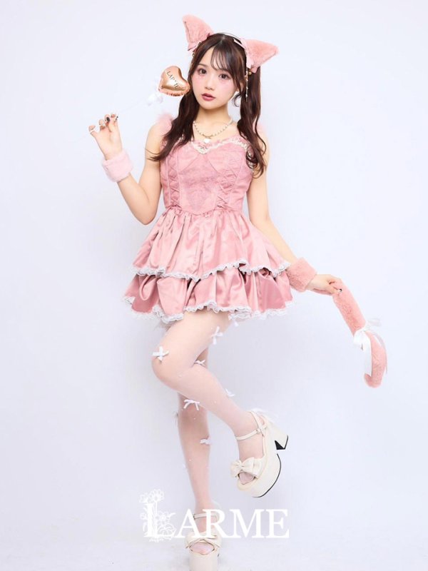 画像4: 【セール!!】【即日発送！】【ハロウィン】【sugarnnine×ラルムコラボ】コラボキャットワンピース 【コスプレ4点セット】 【S-Lサイズ/１カラー】[OF04] (4)
