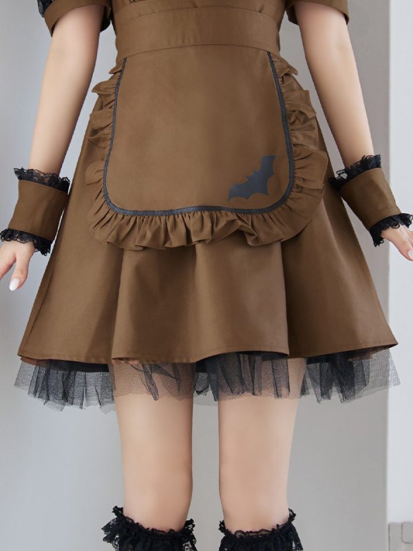 画像19: 【即日発送】【ハロウィン】コウモリクラシカルメイド【コスプレ6点セット】【S-XLサイズ/2カラー】[HC03] (19)