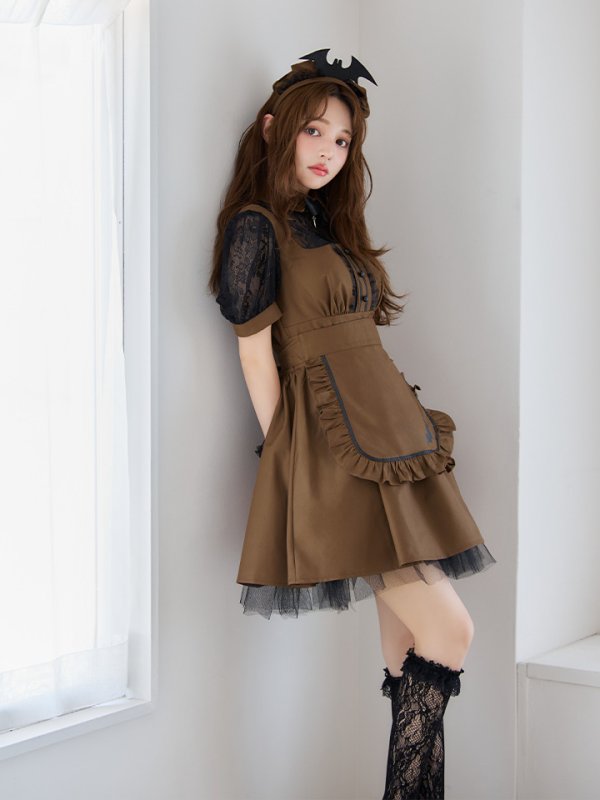 画像11: 【即日発送】【ハロウィン】コウモリクラシカルメイド【コスプレ6点セット】【S-XLサイズ/2カラー】[HC03] (11)