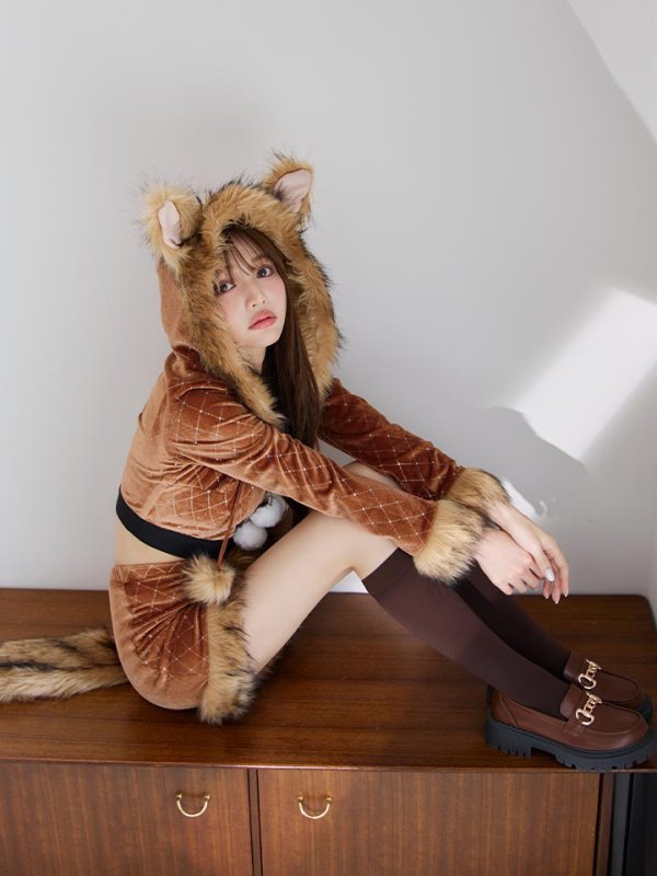 モデル:ちぃぽぽ 身長158cm 着用サイズ:Sサイズ